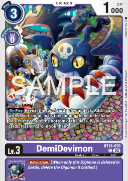 DemiDevimon (BT15-070) - Exceed Apocalypse
