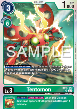 Tentomon (BT15-043) (V.1) - Exceed Apocalypse