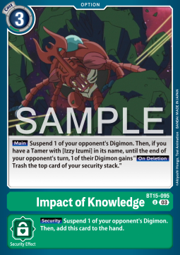 Impact of Knowledge (BT15-095) - Exceed Apocalypse