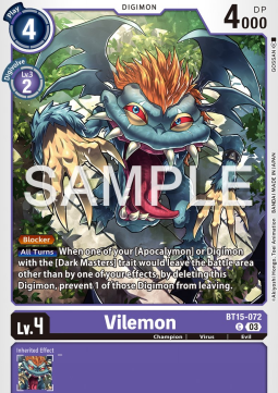 Vilemon (BT15-072) - Exceed Apocalypse