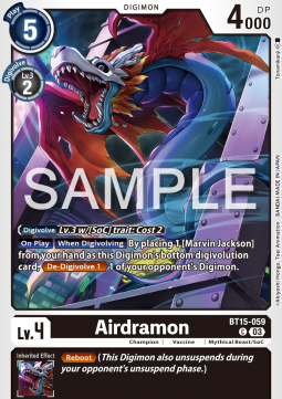 Airdramon (BT15-059) - Exceed Apocalypse