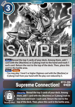 Supreme Connection! (BT15-096) - Exceed Apocalypse