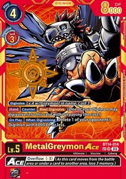 MetalGreymon Ace (BT14-014) - Exceed Apocalypse