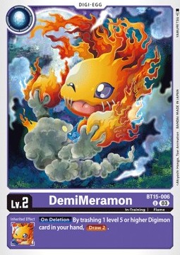 DemiMeramon (BT15-006) - Exceed Apocalypse