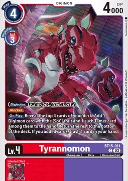 Tyrannomon (BT15-011) - Exceed Apocalypse