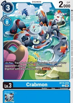 Crabmon (BT15-019) - Exceed Apocalypse