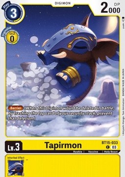 Tapirmon (BT15-033) - Exceed Apocalypse