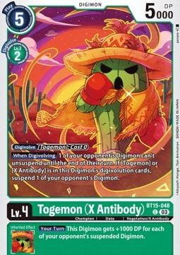 Togemon (X Antibody) (BT15-048) - Exceed Apocalypse