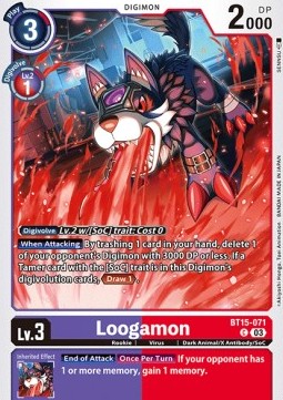 Loogamon (BT15-071) - Exceed Apocalypse