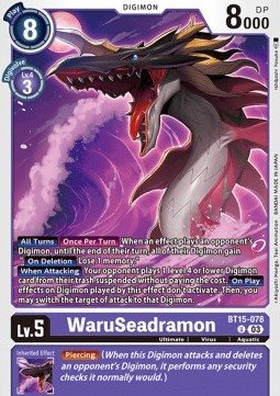WaruSeadramon (BT15-078) - Exceed Apocalypse