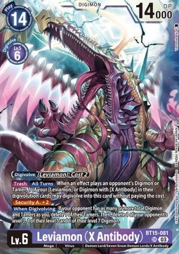 Leviamon (X Antibody) (BT15-081) (V.1) - Exceed Apocalypse