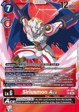 Siriusmon Ace (LM-001) - Exceed Apocalypse