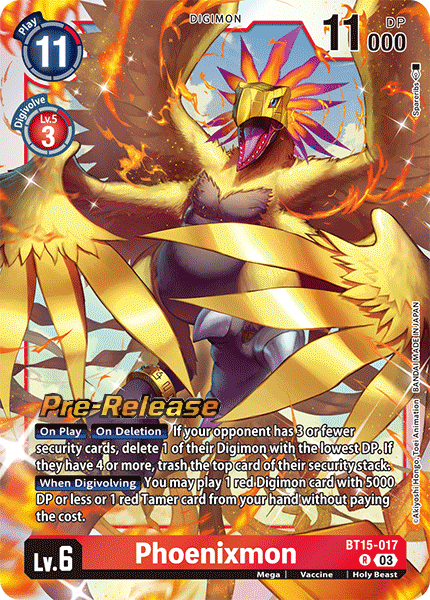 Phoenixmon (BT15-017) - Promos: Exceed Apocalypse