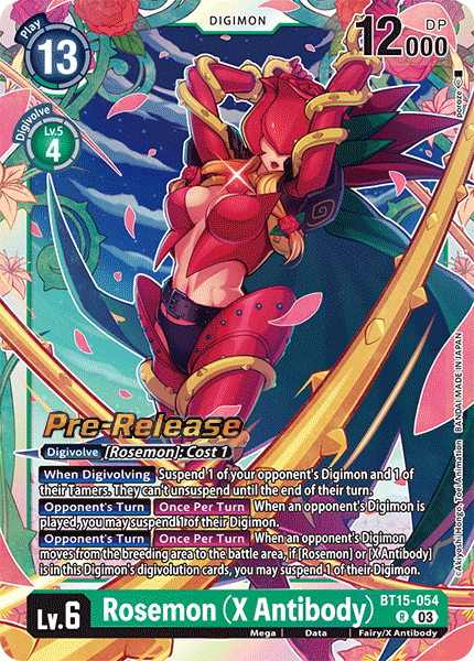 Rosemon (X Antibody) (BT15-054) - Promos: Exceed Apocalypse
