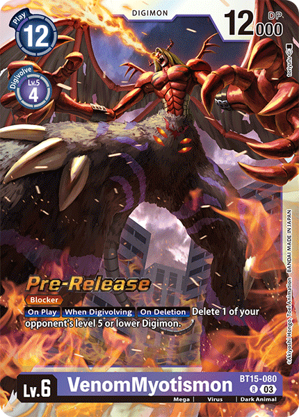 VenomMyotismon (BT15-080) - Promos: Exceed Apocalypse