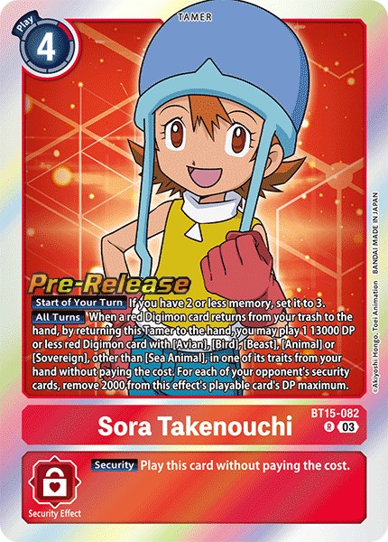 Sora Takenouchi (BT15-082) - Promos: Exceed Apocalypse