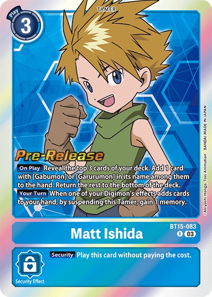 Matt Ishida (BT15-083) - Promos: Exceed Apocalypse