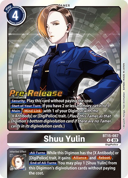 Shuu Yulin (BT15-087) - Promos: Exceed Apocalypse