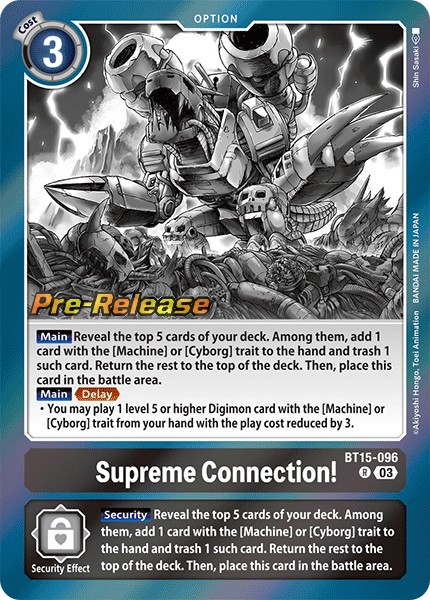 Supreme Connection! (BT15-096) - Promos: Exceed Apocalypse