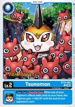 Tsunomon (BT15-002) (V.1) - Promos: Exceed Apocalypse