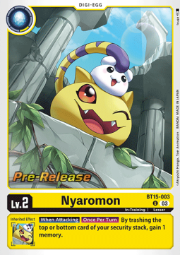 Nyaromon (BT15-003) (V.1) - Promos: Exceed Apocalypse