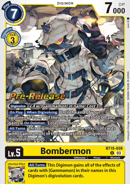 Bombermon (BT15-039) - Promos: Exceed Apocalypse