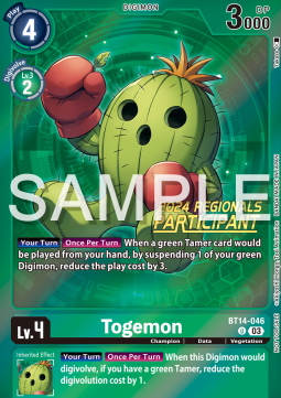 Togemon (BT14-046) (V.1) - Championship 2024 Promos