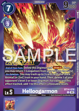Helloogarmon (BT14-078) (V.1) - Championship 2024 Promos