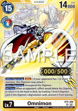 Omnimon (BT5-086) - Championship 2024 Promos
