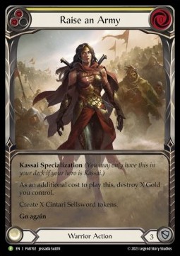 Raise an Army (Extended Art Rainbow Foil) - FAB Promos