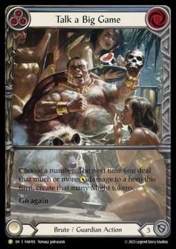 Talk a Big Game (Extended Art Rainbow Foil) - FAB Promos