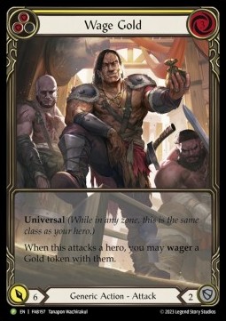 Wage Gold (Yellow) (Extended Art Rainbow Foil) - FAB Promos