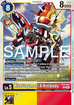 RizeGreymon (X Antibody) (BT9-041) - Event Pack 6