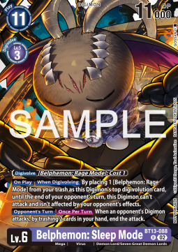 Belphemon: Sleep Mode (BT13-088) - Event Pack 6