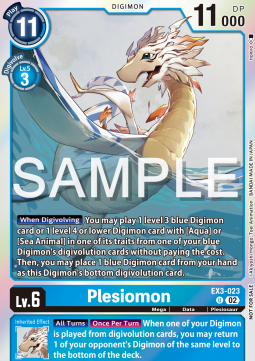 Plesiomon (EX3-023) - Event Pack 6