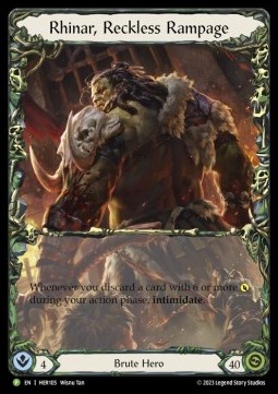 Rhinar, Reckless Rampage (Alternate Art Rainbow Foil) - Hero Promos