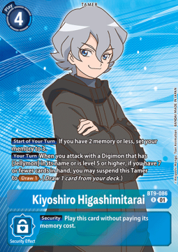 Kiyoshiro Higashimitarai (BT9-086) - Promos: Exceed Apocalypse