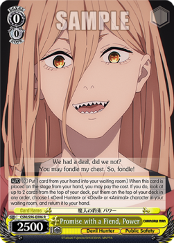Promise with a Fiend, Power (V.1 - Rare) - Chainsaw Man