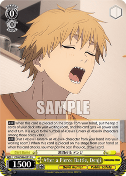 After a Fierce Battle, Denji - Chainsaw Man