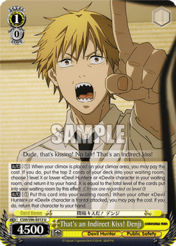 That's an Indirect Kiss! Denji - Chainsaw Man