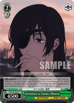 Invitation to Smoke, Himeno (V.1 - Rare) - Chainsaw Man