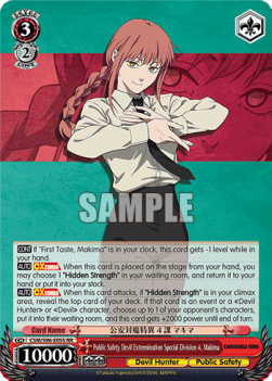 Public Safety Devil Extermination Special Division 4, Makima (V.1 - Double Rare) - Chainsaw Man