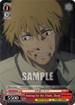 Aiming for the Vitals, Denji (V.1 - Trial Deck) - Chainsaw Man