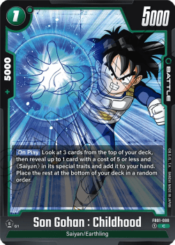 Son Gohan : Childhood (FB01-088) [Fusion World] - Awakened Pulse [Fusion World]