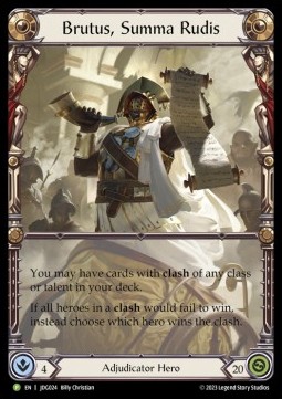 Brutus, Summa Rudis (Cold Foil) - Judge Promos