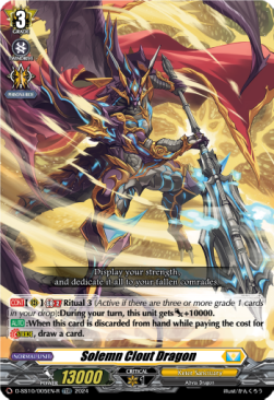 Solemn Clout Dragon [D-Format] (V.2 - Trial Deck Rare) - Stride Deckset: Luard