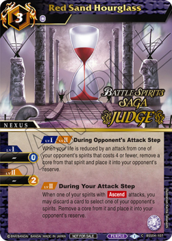 Red Sand Hourglass - Judge Promos
