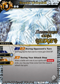 Frozen Waterfall - Judge Promos