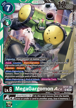 MegaGargomon Ace (ST17-08) (V.1) - Advanced Deck: Double Typhoon