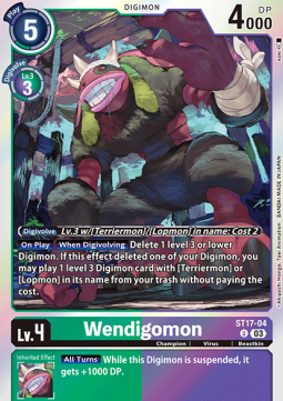 Wendigomon (ST17-04) (V.1) - Advanced Deck: Double Typhoon